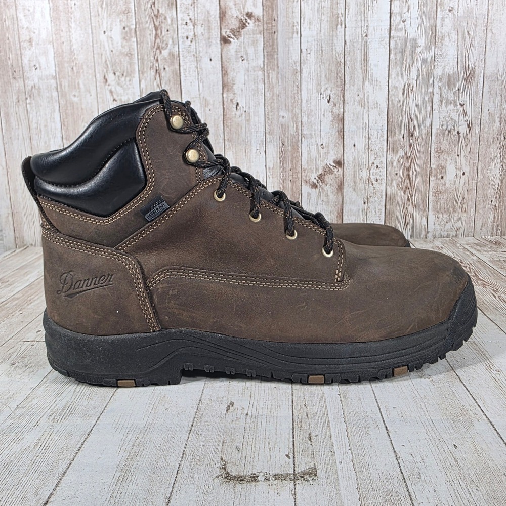 Danner Caliper 6 Brown Mens Leather Waterproof Work Boots 19452 ASTM EH Size 13